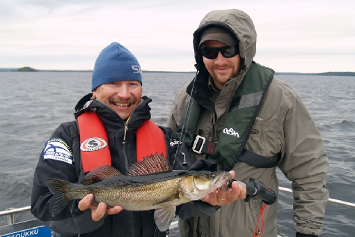 The Paltaselkä mid-lake area yields nice catches of zander.