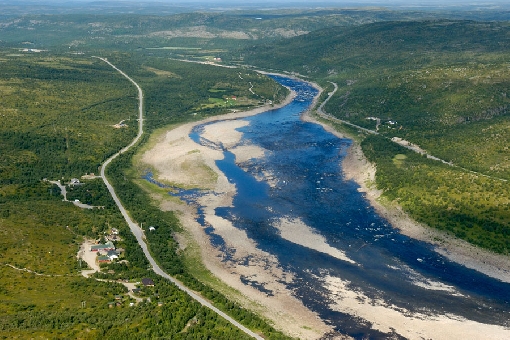 Entuzjaści wędkowania na muchę na potoku Alaköngäs oraz na jego wybrzeżach piaszczystych, mogą złowić łososia olbrzyma.