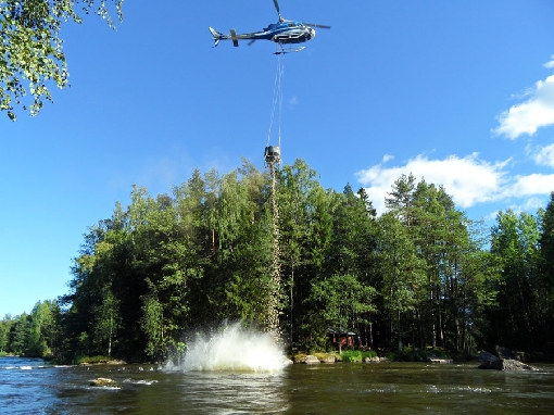 Restoration in River Kymijoki helps salmon and trout